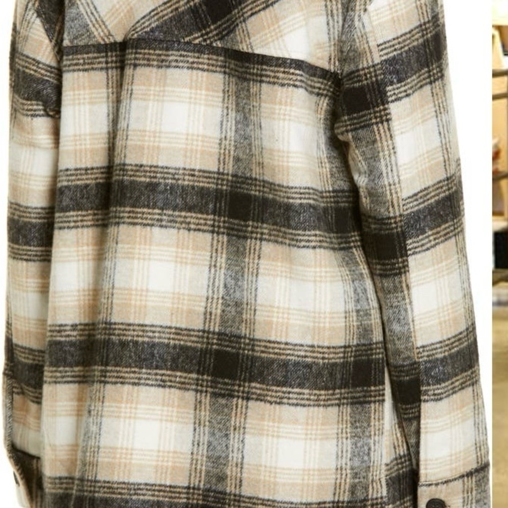 Thread And Supply Flannel Lined Shacket Shirt Jac… - image 3
